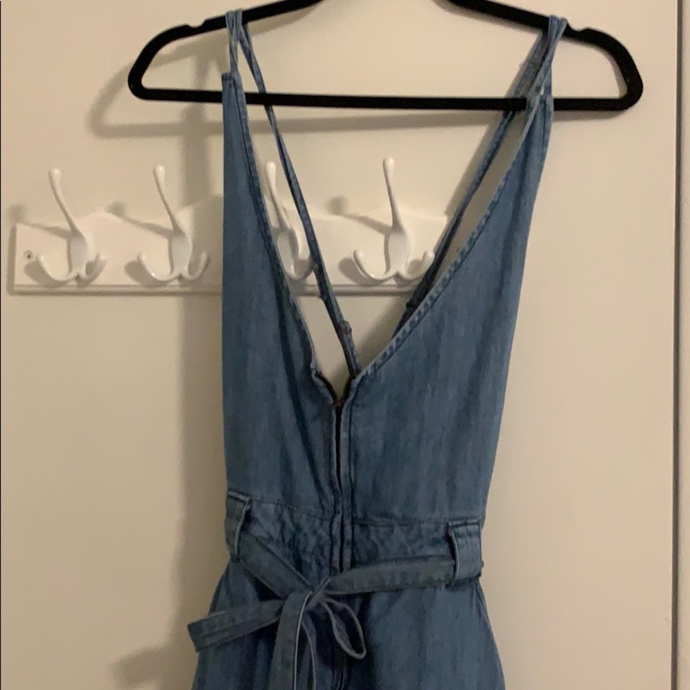 Free People denim jumpsuit